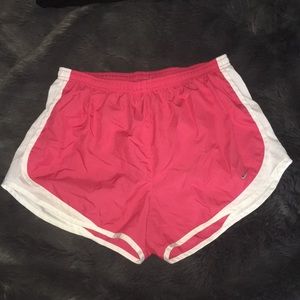 Nike Dri-Fit Running Shorts - rare pink and white